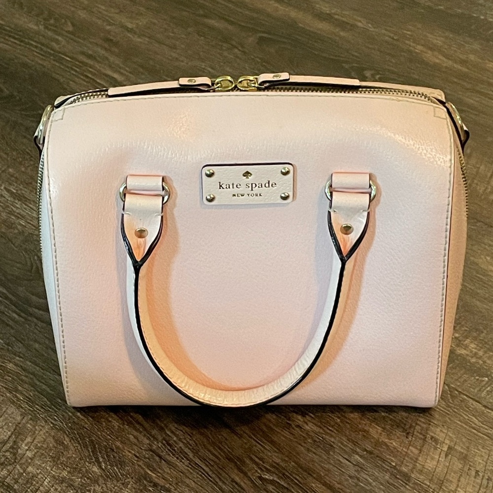NWOT KATE SPADE Pink Leather Wellesley Alessa Satchel